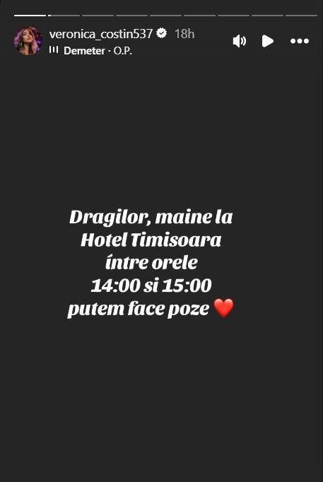 Veronica se întâlnește, astăzi, cu fanii săi story veronica casa iubirii