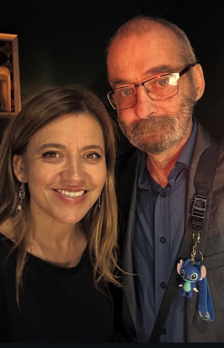 Mirela Retegan și bunicul Zurli