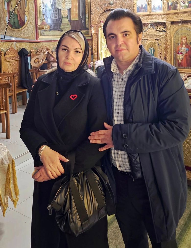 Igor Cuciuc și soția sa, Diana