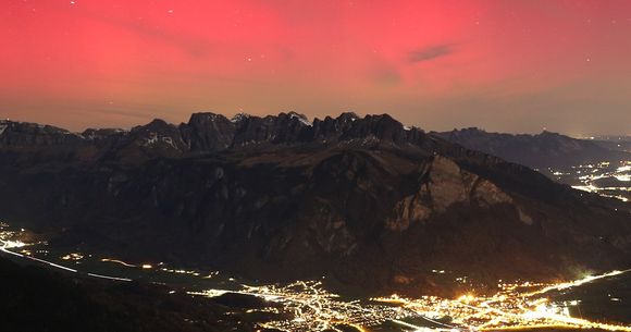 aurora boreală în românia