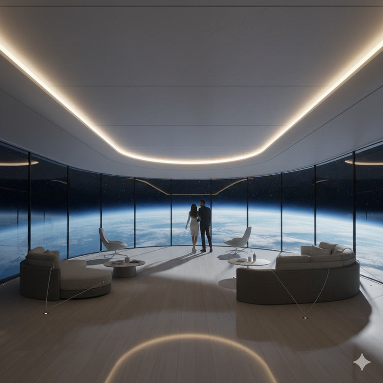 Visul de a trăi și de a petrece vacanțe în spațiu nu mai este science fiction; devine următorul pas în călătoriile de lux.