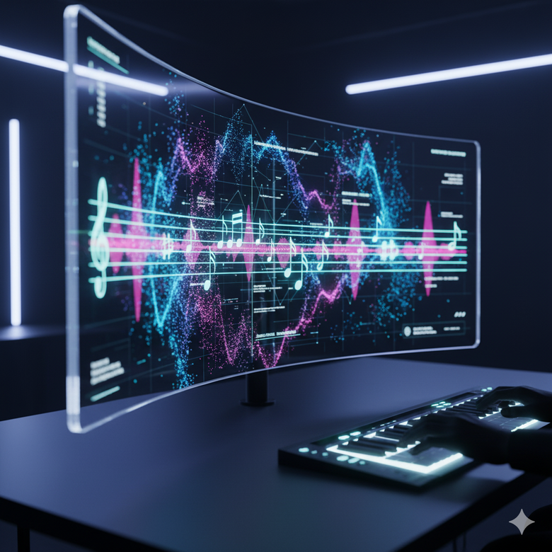 Inteligența artificială remodelează creația muzicală, algoritmii compunând, interpretând și chiar inspirând muzicieni umani din întreaga lume.