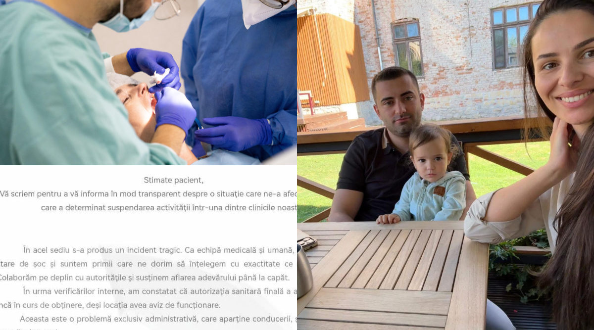 EXCLUSIV Ce mesaj au primit pacienții clinicii unde o copilă de doi ani și-a pierdut viața în timpul unei proceduri dentare