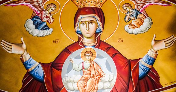Maica Domnului cu pruncul Iisus