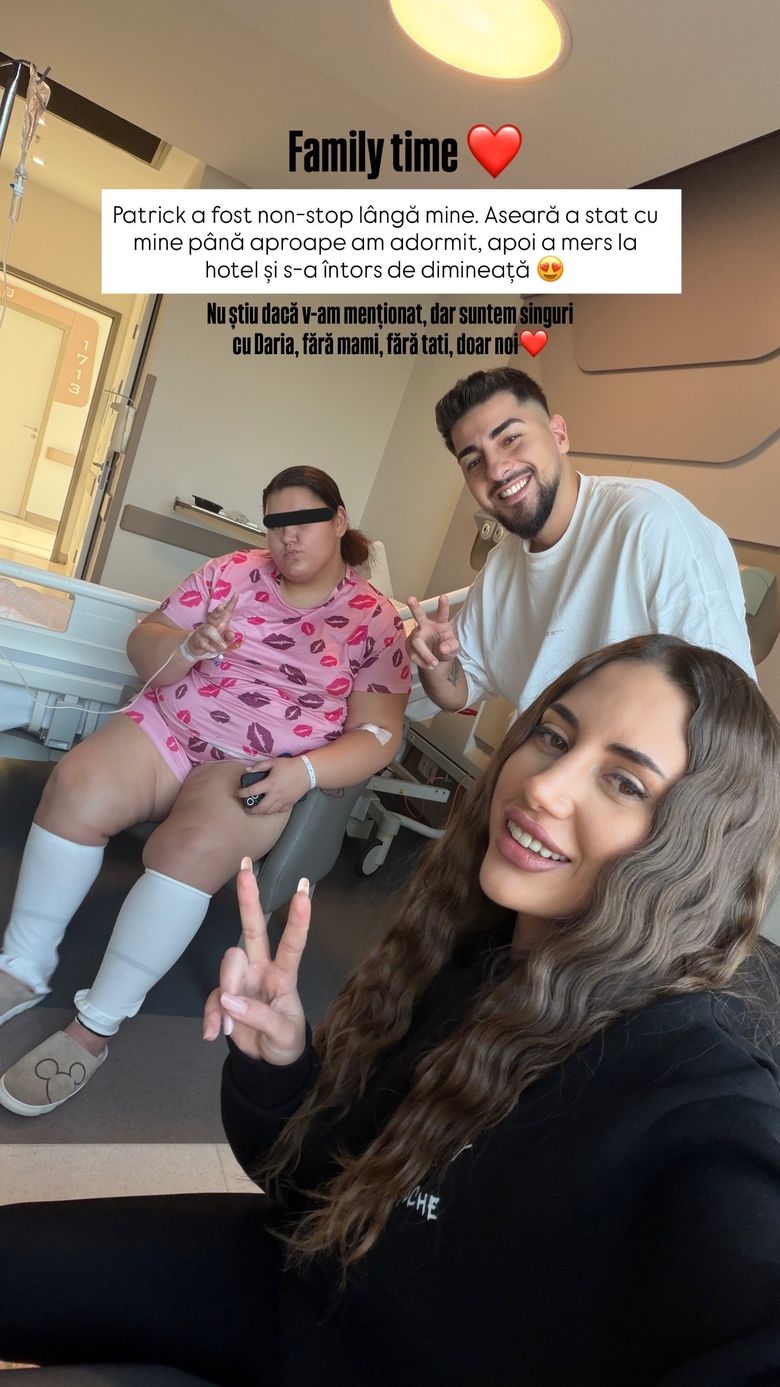 bianca giurcă cu sora ei si cu patrick
