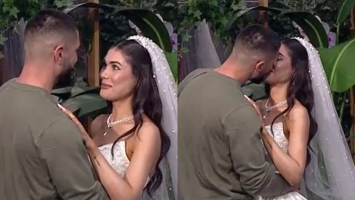 Filip și-a luat inima în dinți și a sărutat-o pe Lia! Momentul celor doi i-a lăsat mască pe concurenți: „S-au pupat mirii”