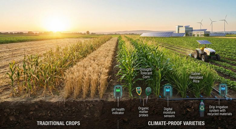 Agricultura rezistentă la schimbările climatice remodelează agricultura globală pe măsură ce presiunile climatice cresc, iar culturile depind de