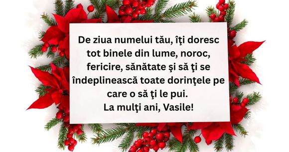 Mesaje și urări de Sf&acirc;ntul Vasile 2026