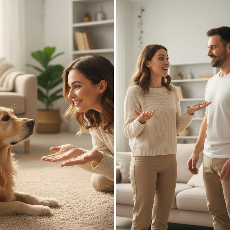 Fenomenul vocii bebelușilor dezvăluie de ce oamenii își schimbă tonul, tonalitatea și emoția atunci când vorbesc cu animalele de companie.