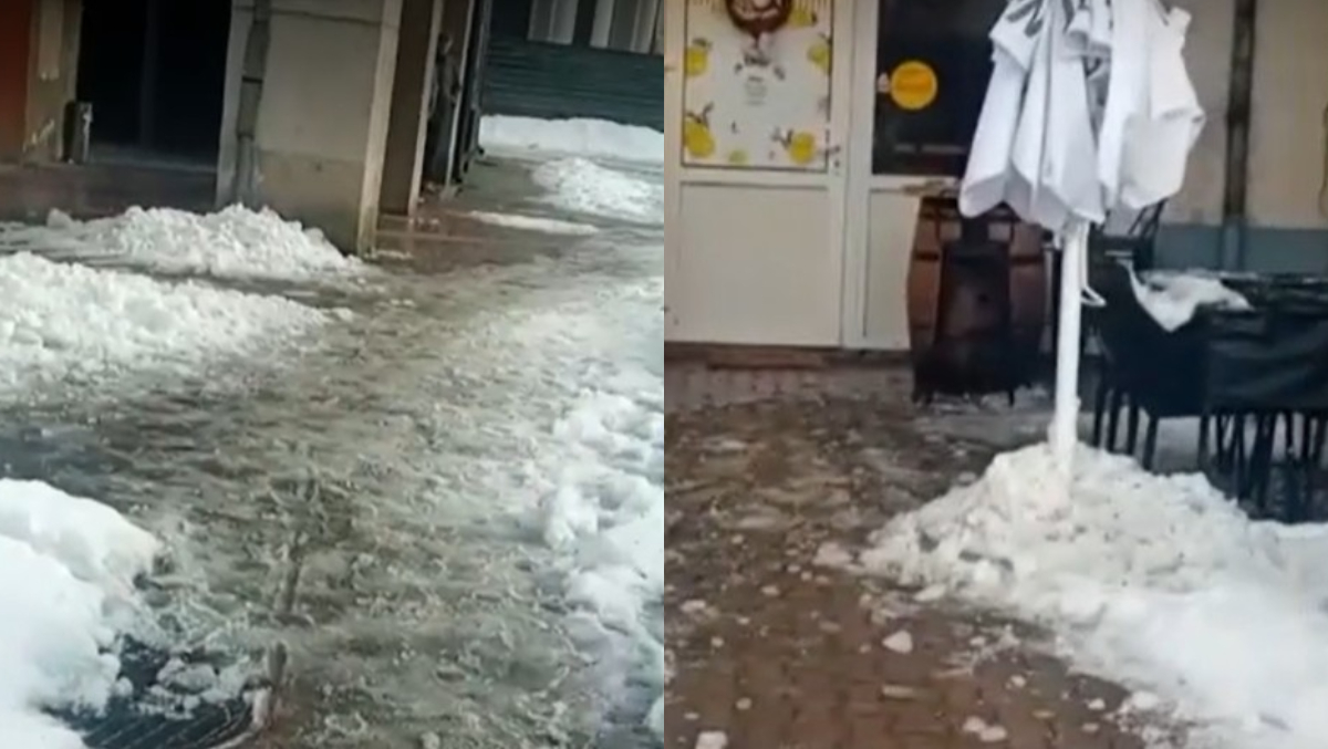 O femeie de 29 de ani a avut nevoie de 15 copci după ce un țurțure i-a căzut direct în cap. Aceasta se îndrepta spre muncă