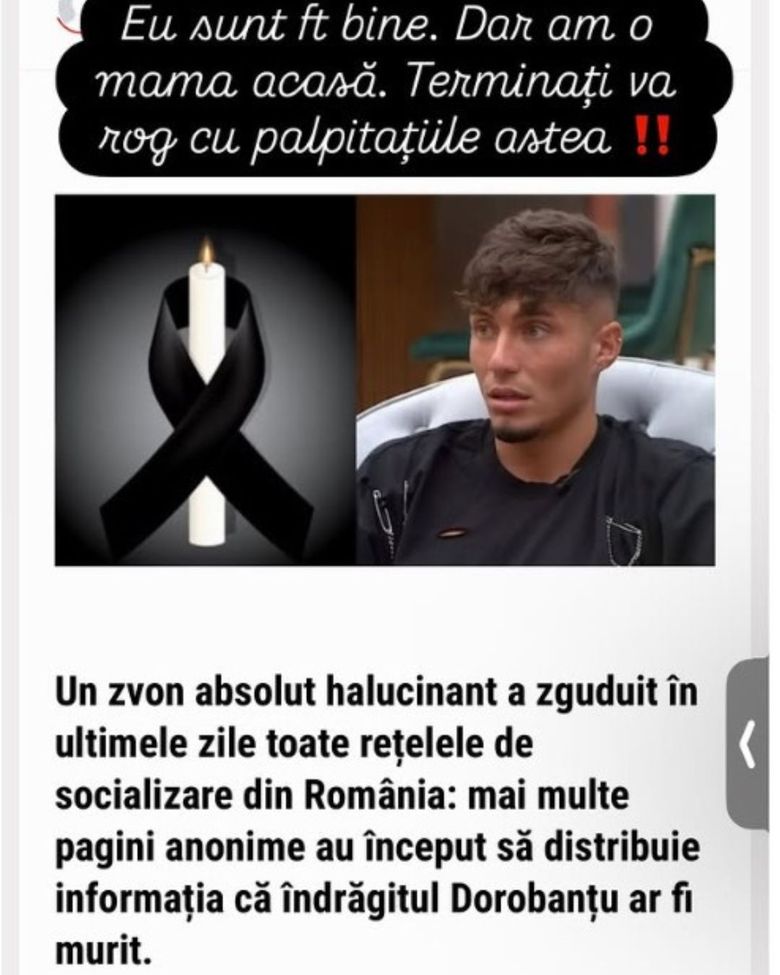Dorobanțu zvonuri deces