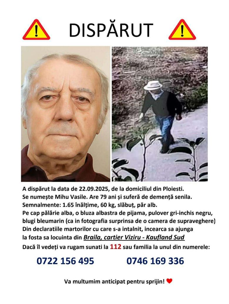 Mihu Vasile disparut