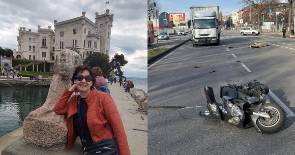 romanca moartă &icirc;n italia pe scuter