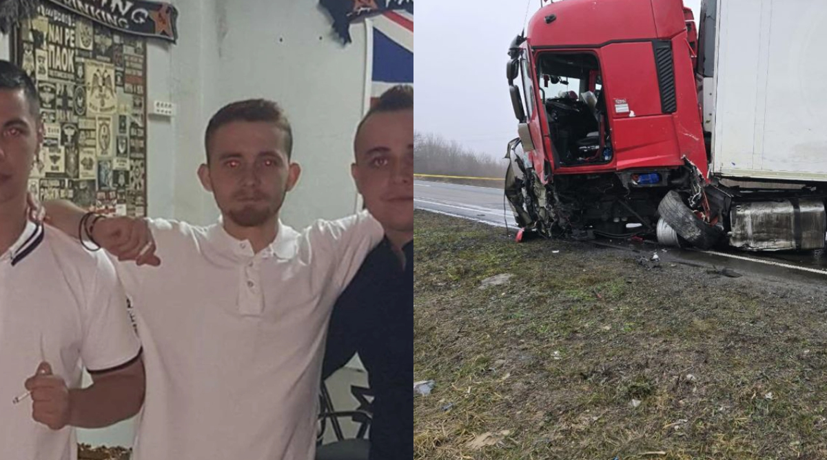 Primele imagini cu suporterii lui PAOK, care și-au pierdut viața pe un drum din Timiș. Familiile celor șapte tineri nu-și revin din șoc: „Erau prietenii lui, un grup”