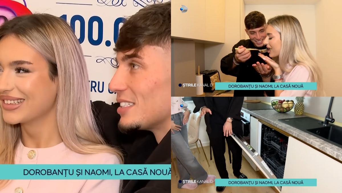 Primele imagini din apartamentul de lux al lui Dorobanțu și Naomi. Ce dificultăți au întâmpinat foștii concurenți de la „Casa iubirii”: „Suntem într-un oraș nou, într-o casă nouă”