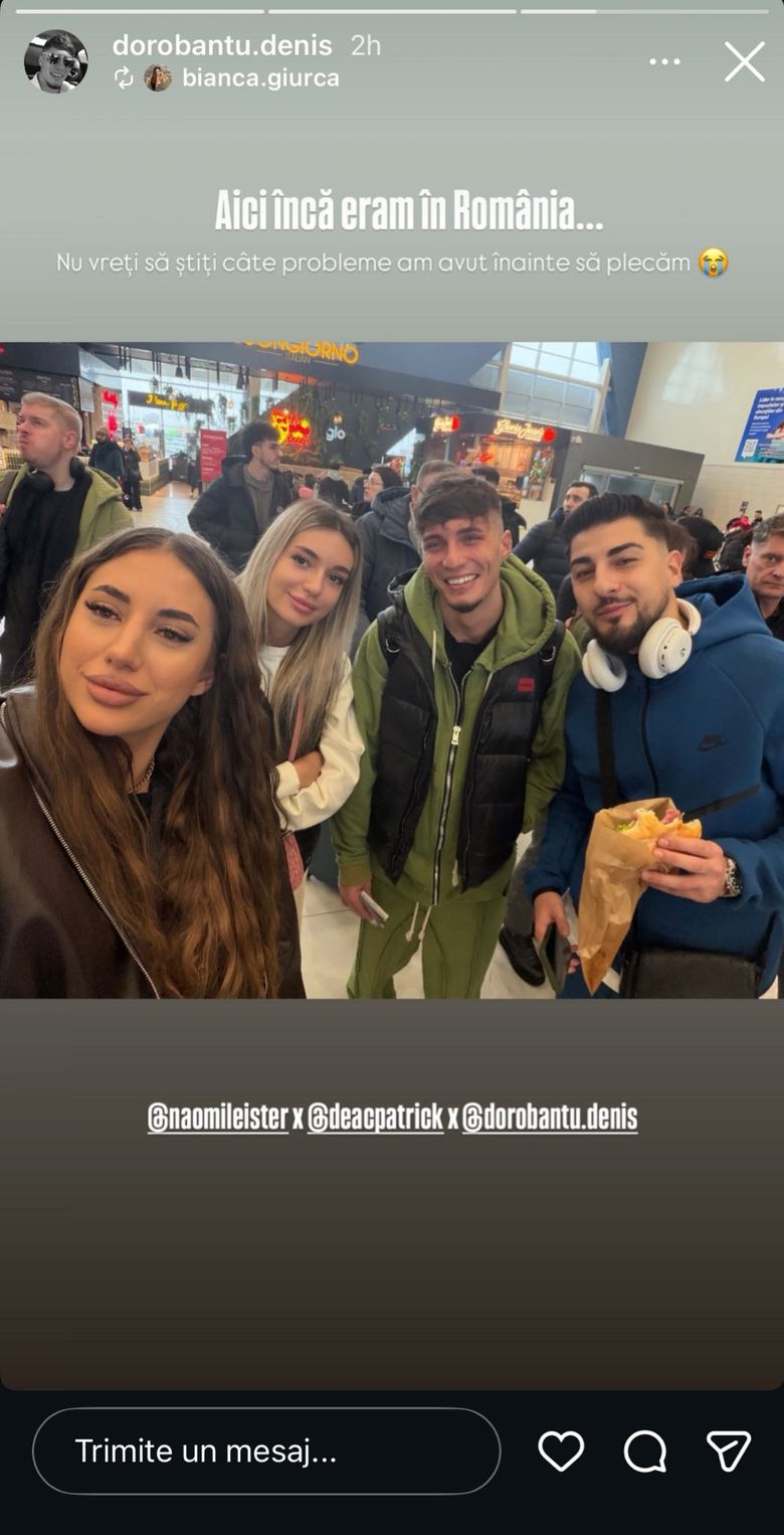 Dorobanțu și Naomi au plecat în Dubai cu Patrick și Bianca.