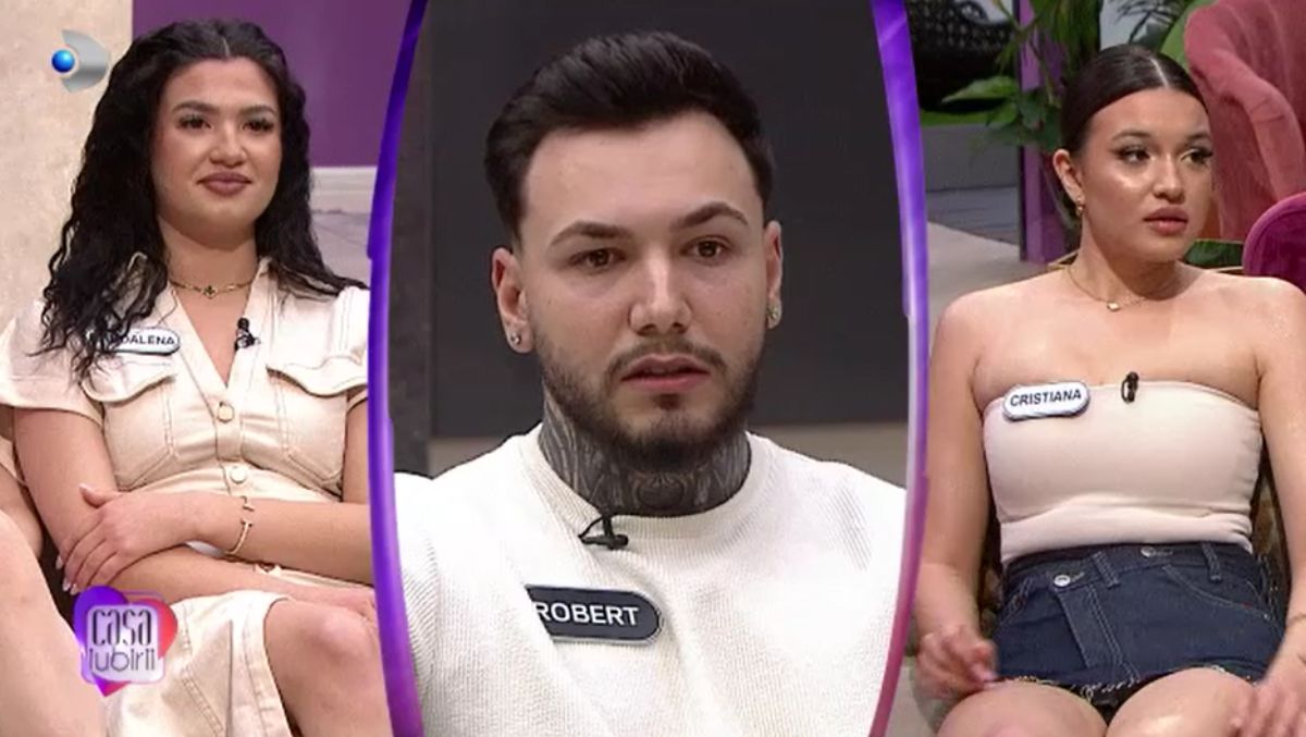 Robert nu se poate decide între Cristiana și Magdalena! Explicația incredibilă adusă de concurentul de la „Casa iubirii”