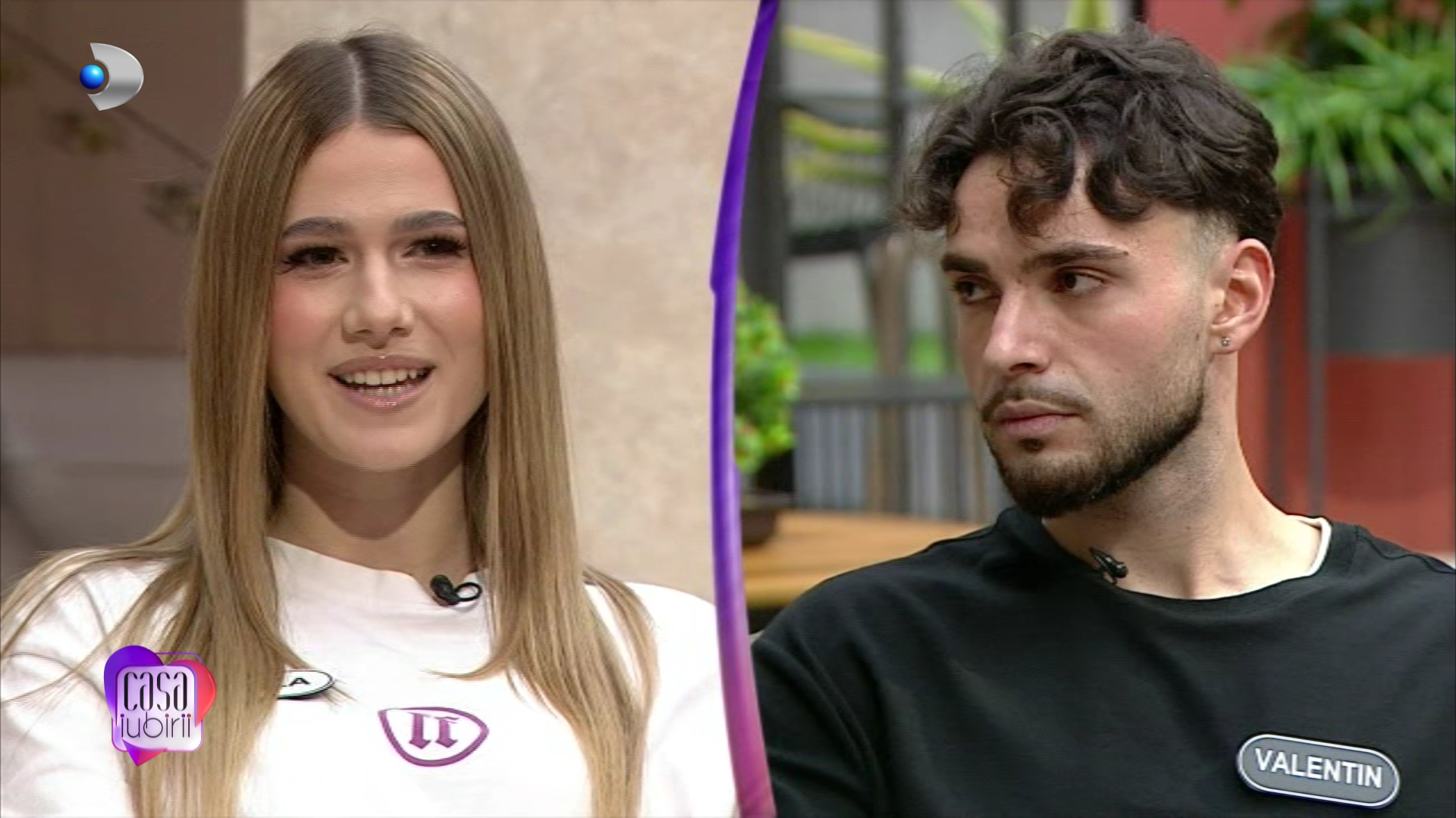 „Poate vine o fată nouă și fuge la ea...” Daniela își face griji pentru relația cu Valentin. Ce motive i-a dat concurentul „Casa Iubirii”