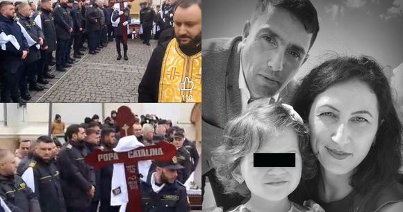Cătălina și Dan au fost conduși pe ultimul drum.