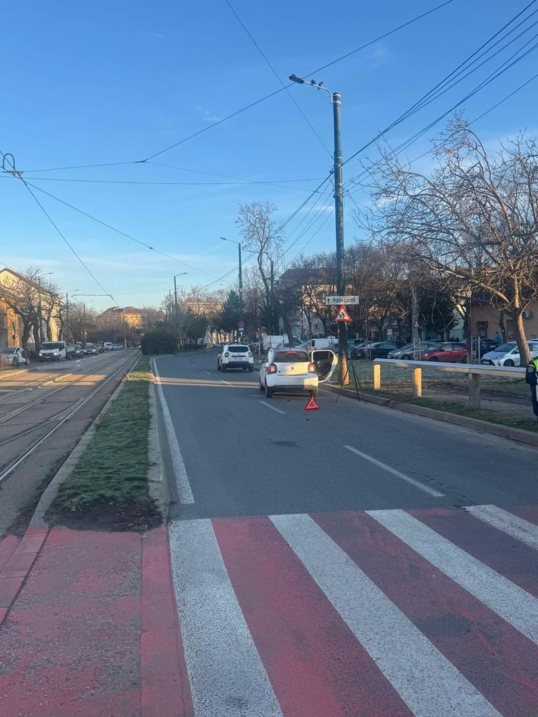 Eveniment rutier în Timișoara.