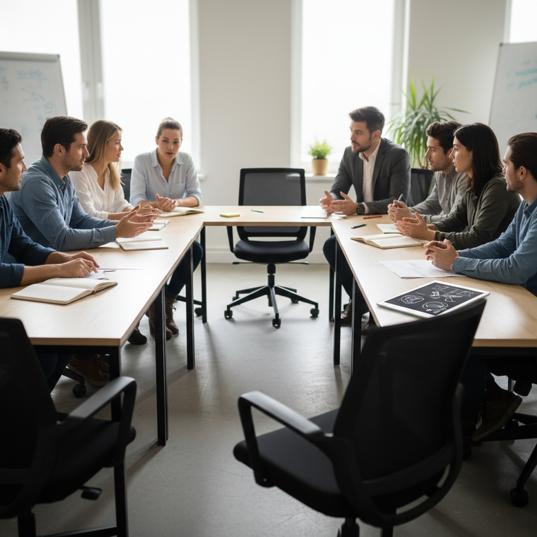 Scaunele goale remodelează subtil comportamentul grup prin modificarea indiciilor de prezență, a așteptărilor și a modelelor de interacțiune în ședi