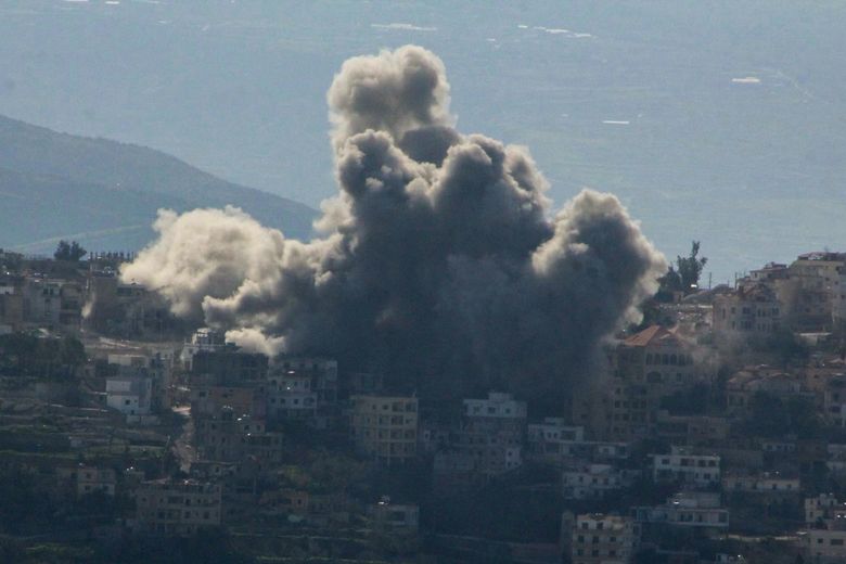  Israelul a lansat mai multe atacuri asupra unei suburbii din Beirut.