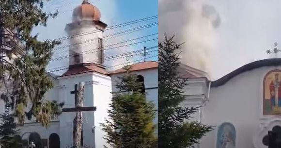 Arde o biserică &icirc;n Puchenii Mari