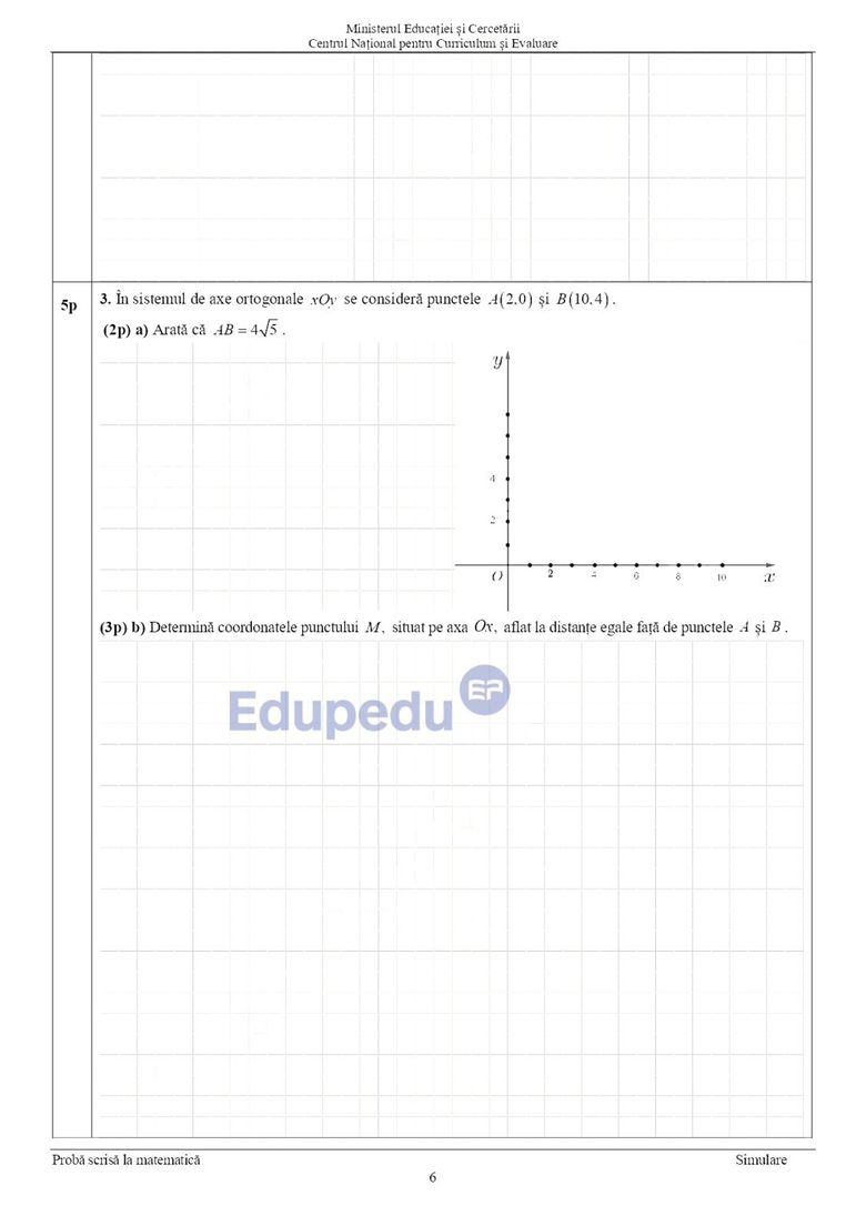 Subiecte Matematică