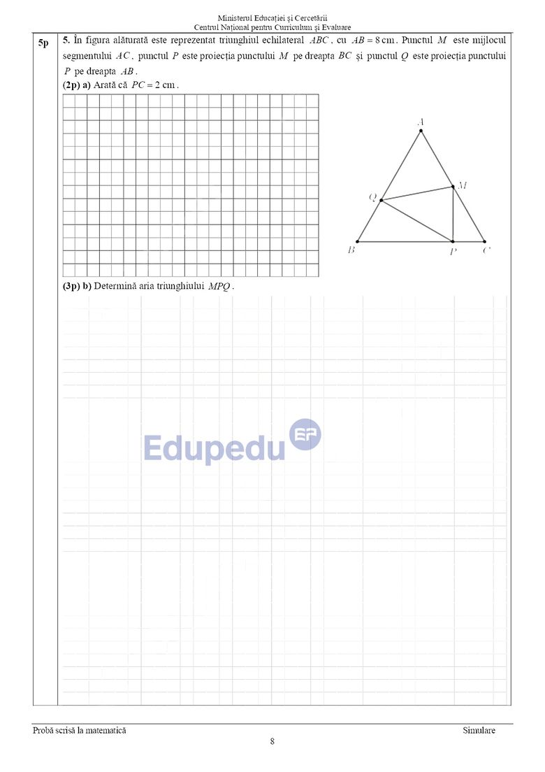 Subiecte Matematică