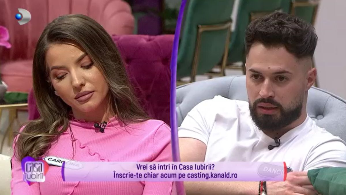Carolina, profund dezamăgită de Danciu: „Am înțeles care sunt prioritățile”. Gestul prin care tânărul a supărat-o pe concurenta de la „Casa iubirii”
