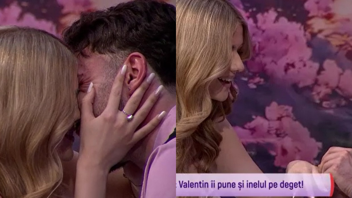 Valentin a cerut-o pe Daniela! Concurentul de la „Casa iubirii” i-a oferit inelul: „Zi DA!”