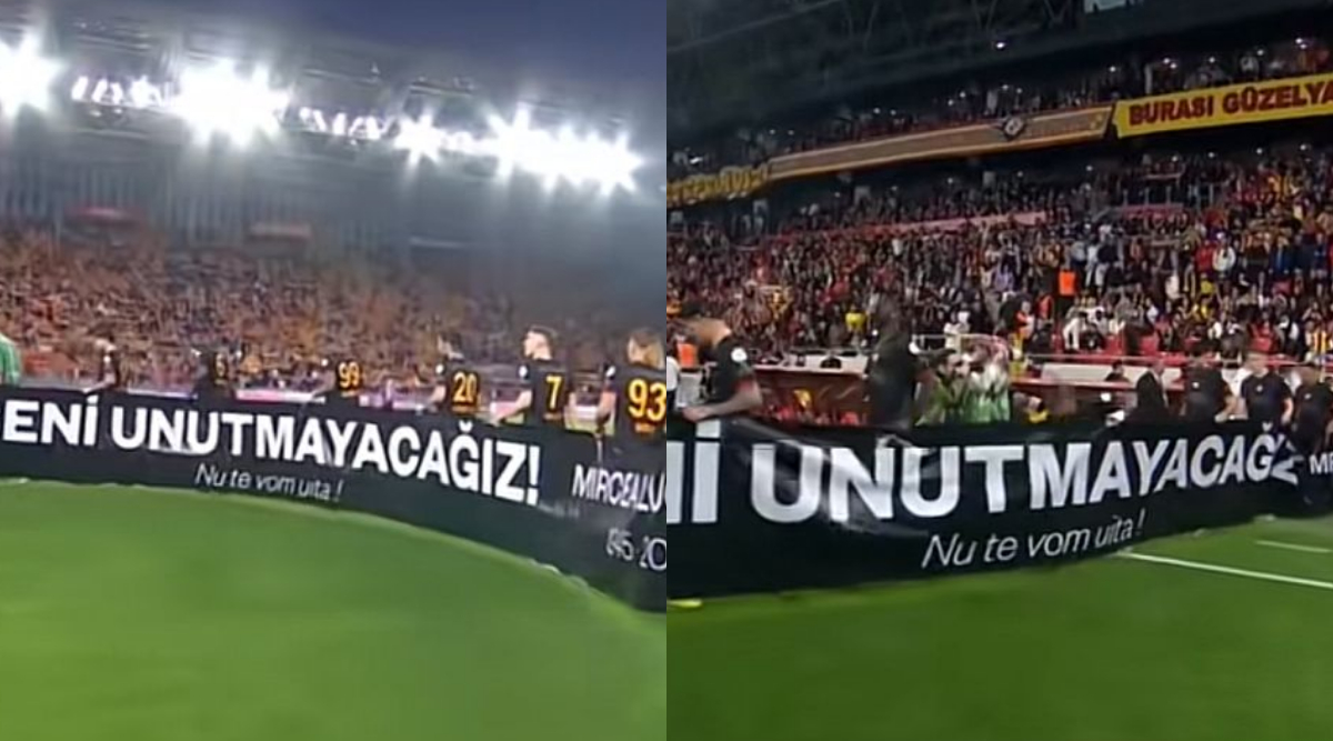 Mircea Lucescu, omagiat la scenă deschisă în Turcia. Jucătorii echipei Galatasaray, mesaj în limba română pentru Il Luce