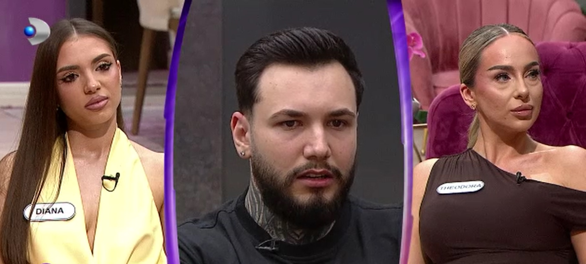 Robert, prins la mijloc între Theodora și Diana: „Eram pornită pe Theodora”. Incredibil ce s-a întâmplat între cei trei concurenți de la “Casa iubirii”