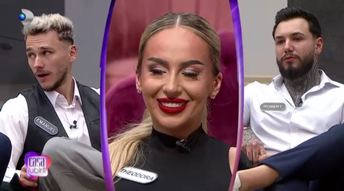 Triunghi amoros în “Casa iubirii”. Emanuel și Robert se luptă pentru inima Theodorei: ,,Se cam ține după mine”
