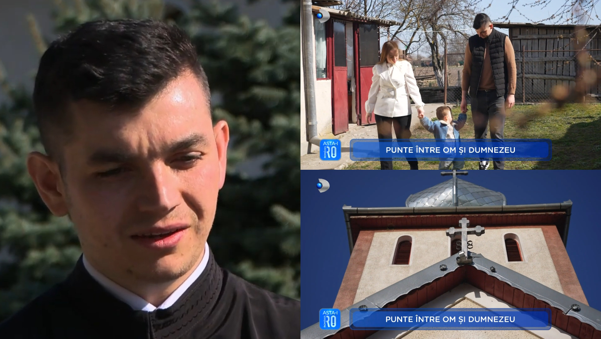 Gabriel este poate unul din cei mai tineri preoți din România. Are doar 25 de ani și este tată, însă viața l-a pus în fața unor grele încercări