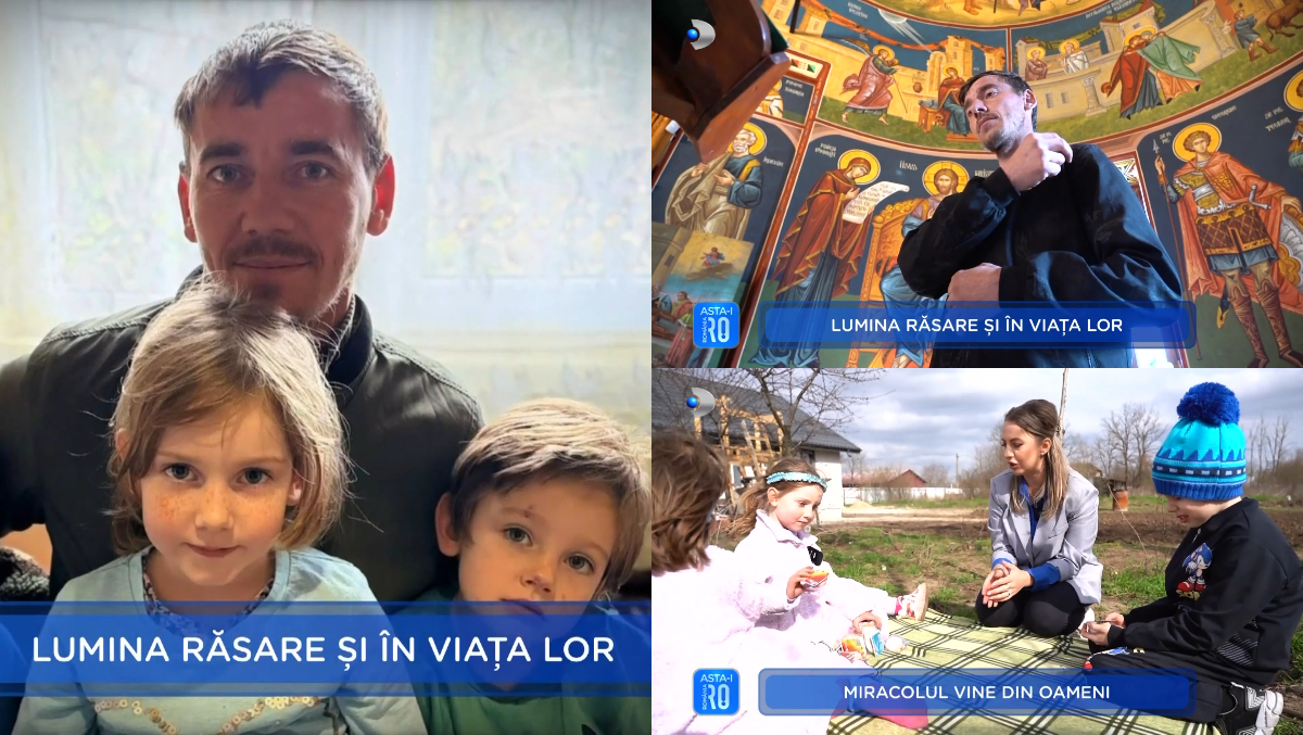 De Paște, lumina a ajuns și în viețile lor. Tatăl Florin Gruia, rămas singur cu trei copii, are acum o nouă casă în care abia așteaptă să se mute: „Nu-mi doresc altceva decât să fiu alături de copiii mei”