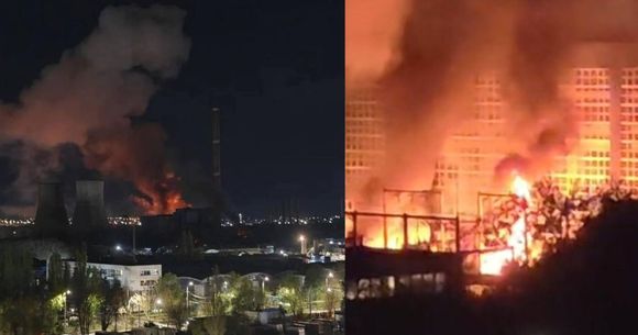  Deflagrație puternică la CET Vest București.