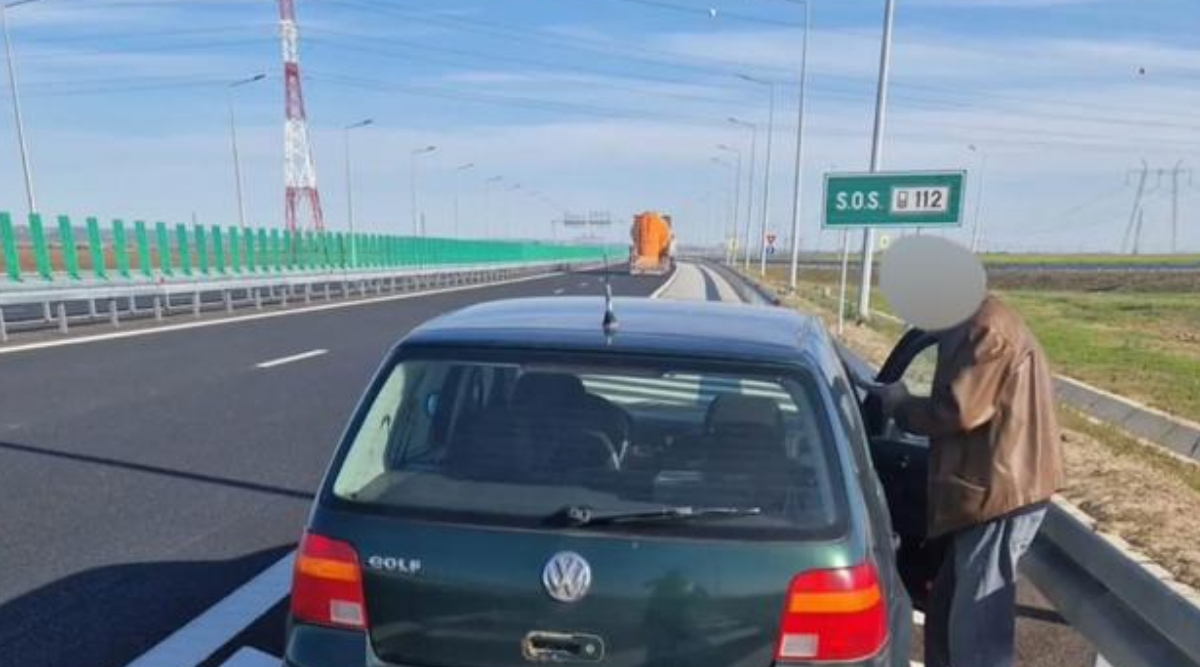 Alertă pe autostrada A7. Un bărbat de 75 de ani a condus zeci de kilometri pe sens opus. Mai mulți șoferi au sunat la 112
