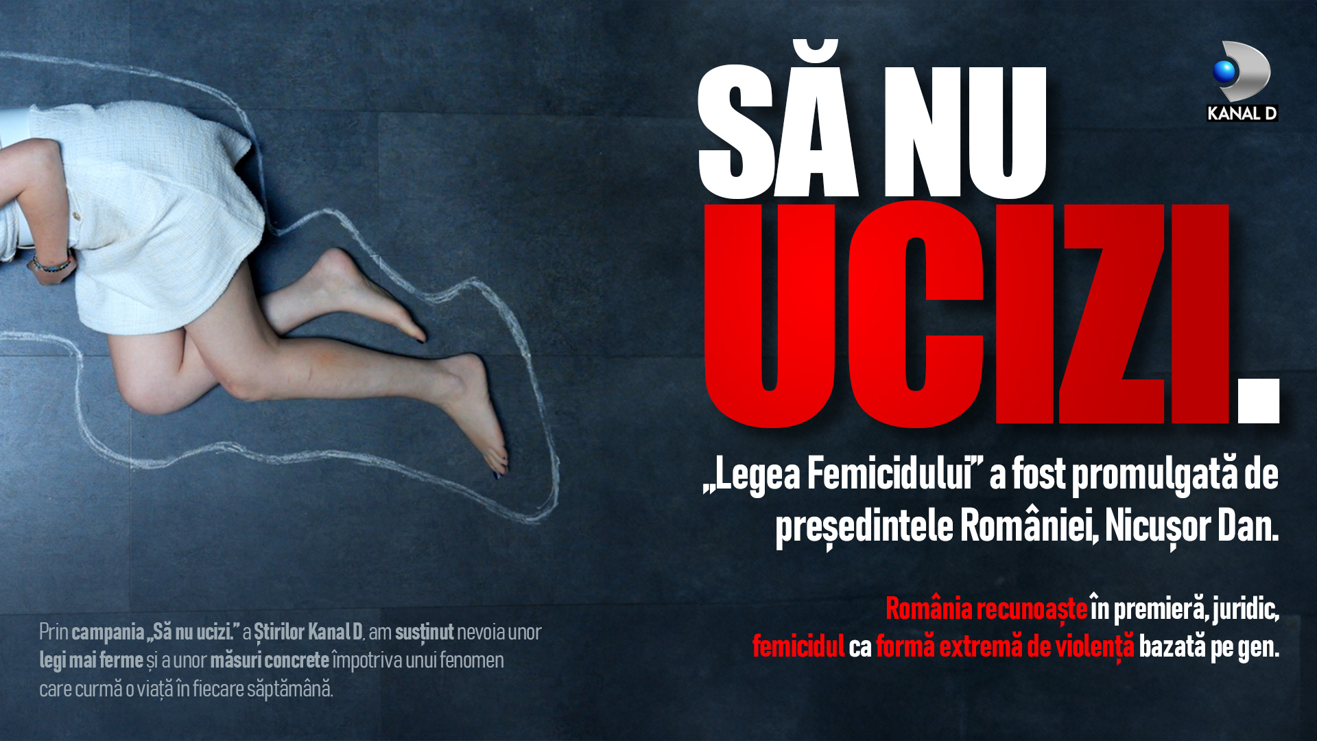 Legea pentru prevenirea şi combaterea femicidului, promulgată astăzi de Președintele României, Nicuşor Dan! Campania „Să nu ucizi.", demersul Știrilor Kanal D, a contribuit la schimbarea legii
