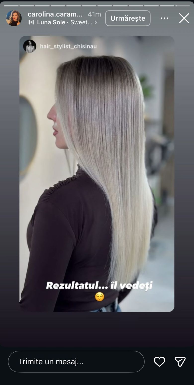 Carolina și-a schimbat look-ul.