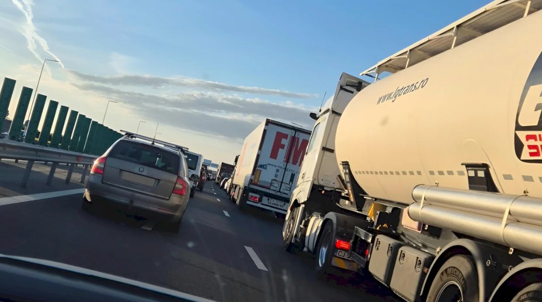 BREAKING NEWS! A0 blocată pe ambele sensuri în această dimineață, în zona Bragadiru