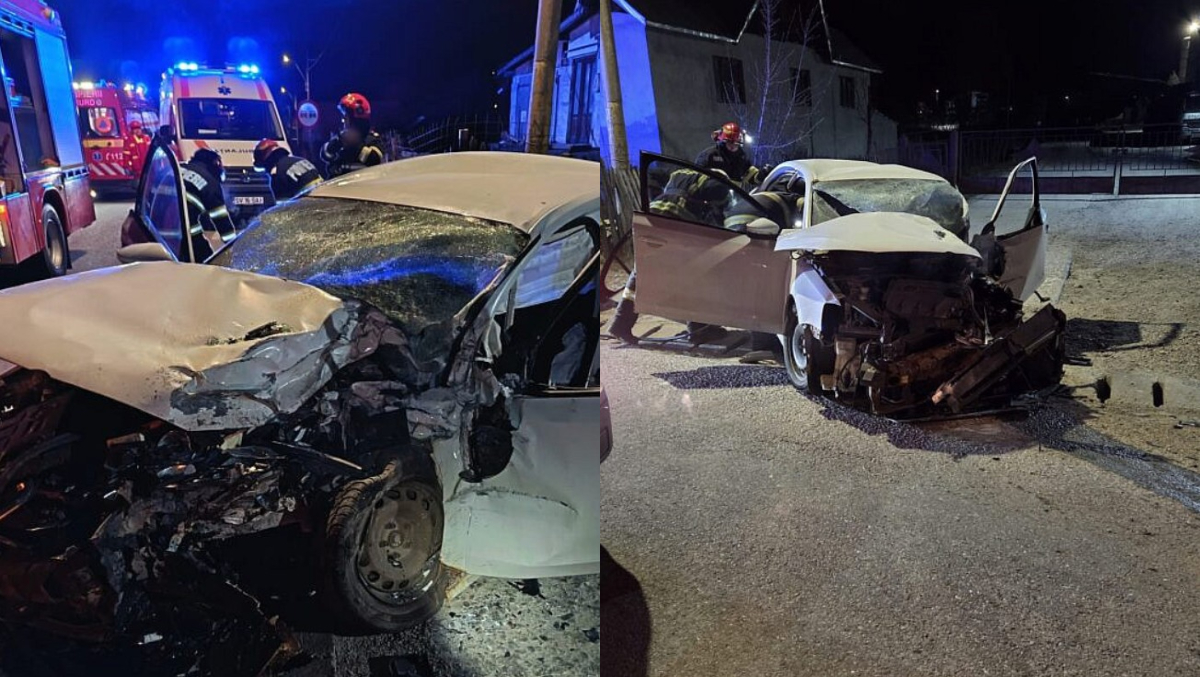 Trei tineri în stare gravă după ce mașina în care se aflau s-a izbit violent de un TIR, în Vatra Dornei. Unul din ei este în comă