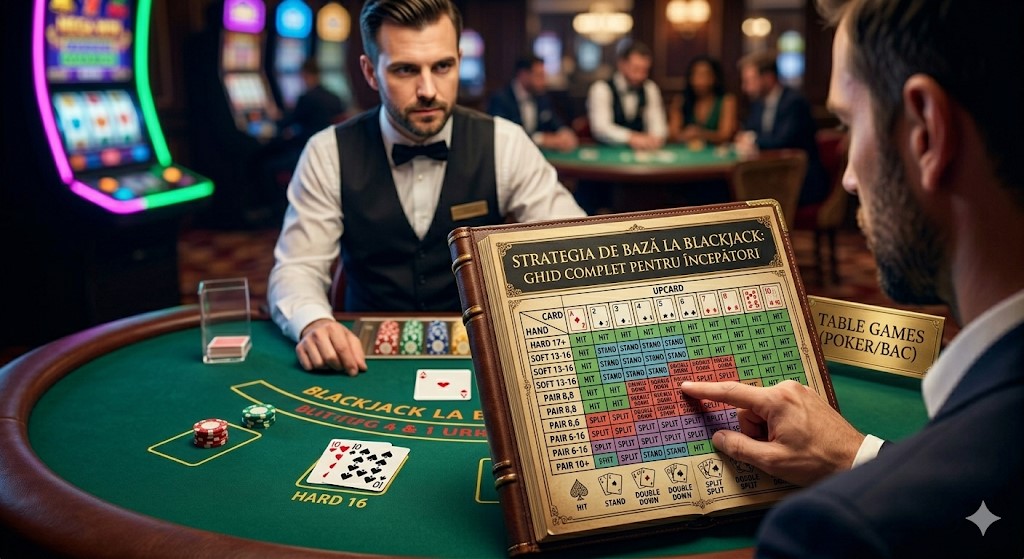 (P) Strategia de bază la blackjack care mărește șansele de câștig