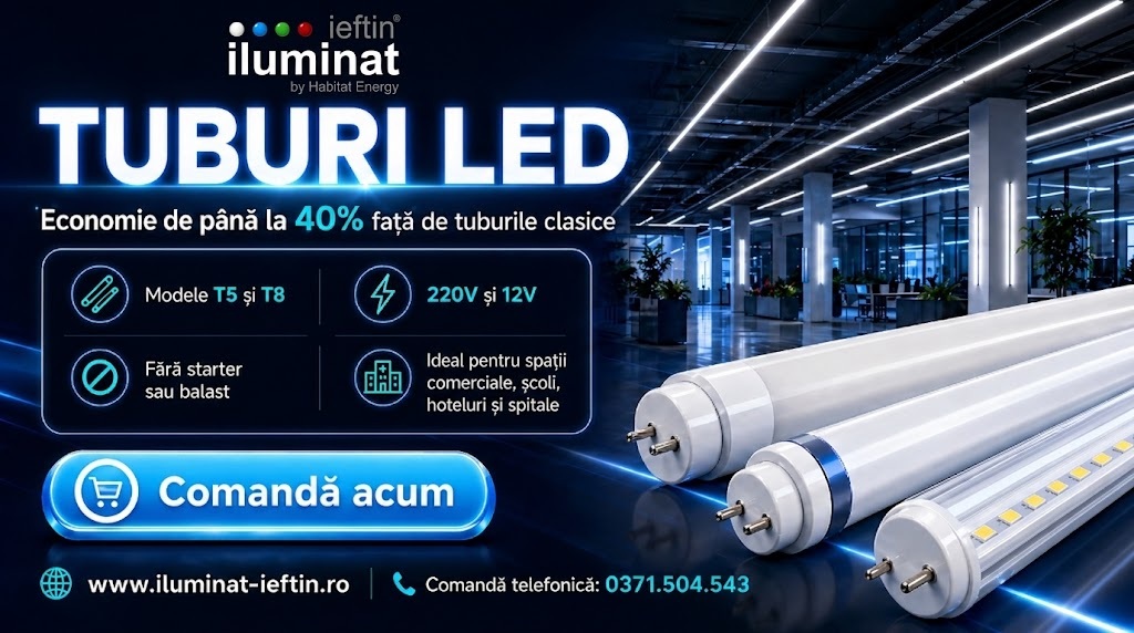 (P) Tuburi LED – Iluminat Modern, Economic și Eficient la Prețuri Ieftine