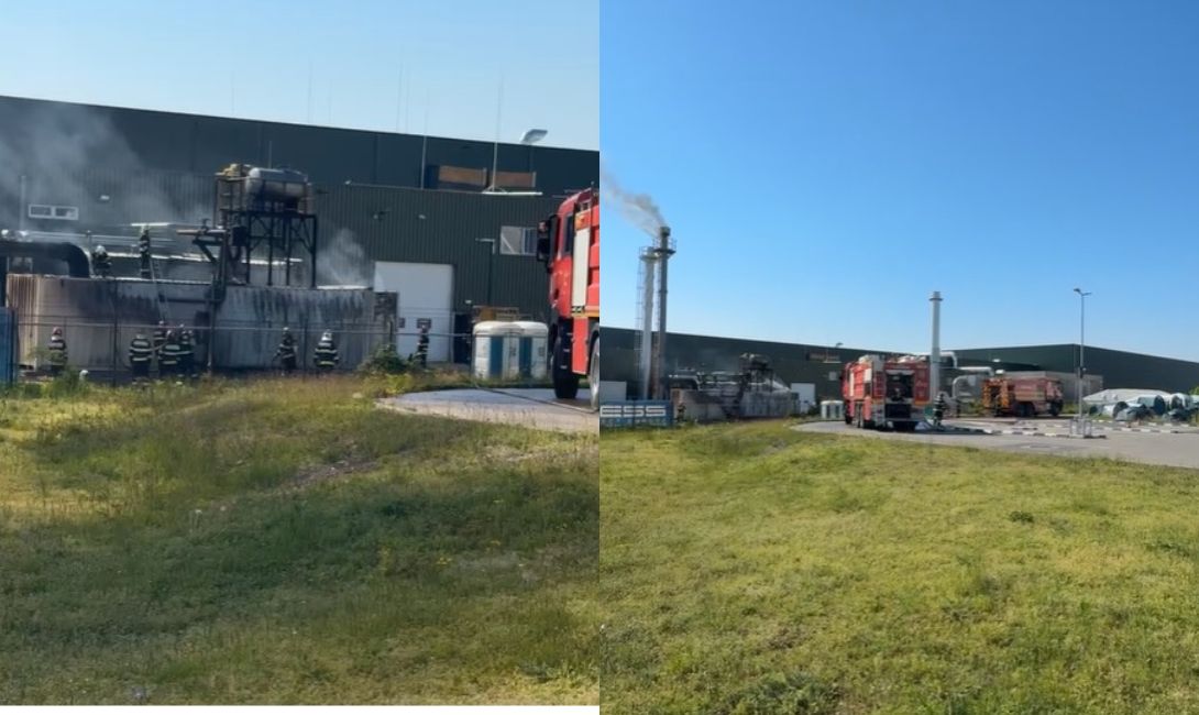 BREAKING NEWS Deflagrație puternică la un depozit din Blejoi. Un bărbat a fost transportat de urgență la UPU Ploiești
