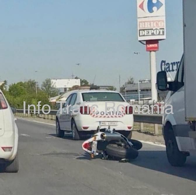Trafic oprit pe banda 2 de pe Autostrada București – Pitești