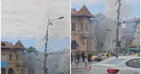 Foc izbucnit &icirc;n zona Piața Romană.