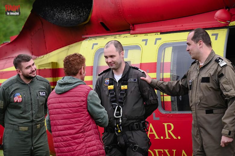 Mihail Soare, membru echipaj elicopter.