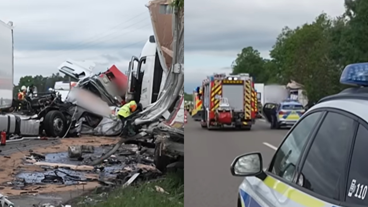 Un șofer român de TIR s-a stins din viață pe o autostradă din Germania, după ce a intrat cu putere într-un alt autotren