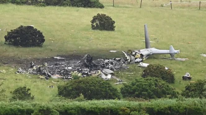 Un elicopter ce aparține Marinei Regale Britanice s-a prăbușit.